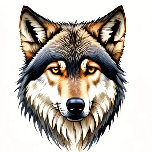 Female Wolf Head