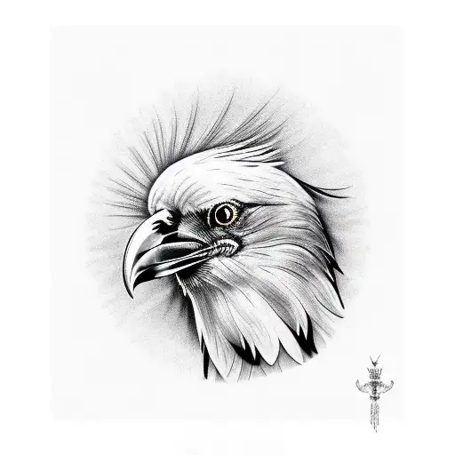 Vertical Black Raven With Purple Highlights