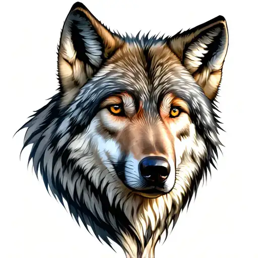 Female Wolf Head