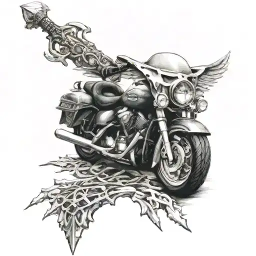 Harley Davidson Gaurdian Angel Sword