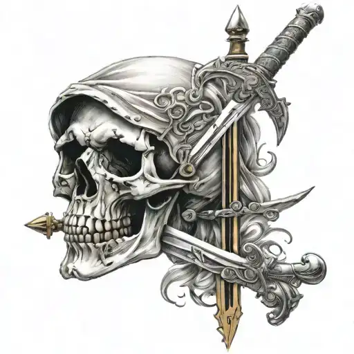 Skull And Sword Made