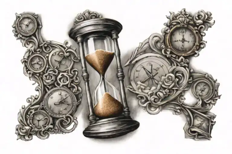 Love And Faith Hourglass Combined