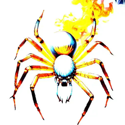 Spider And Smoke Rising