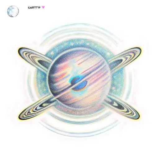 Cute Vibrant Planet Saturn That Is Symbolic Of Capricorn