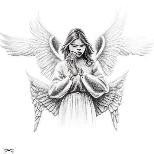 Angel Doing Shhh With His Finger