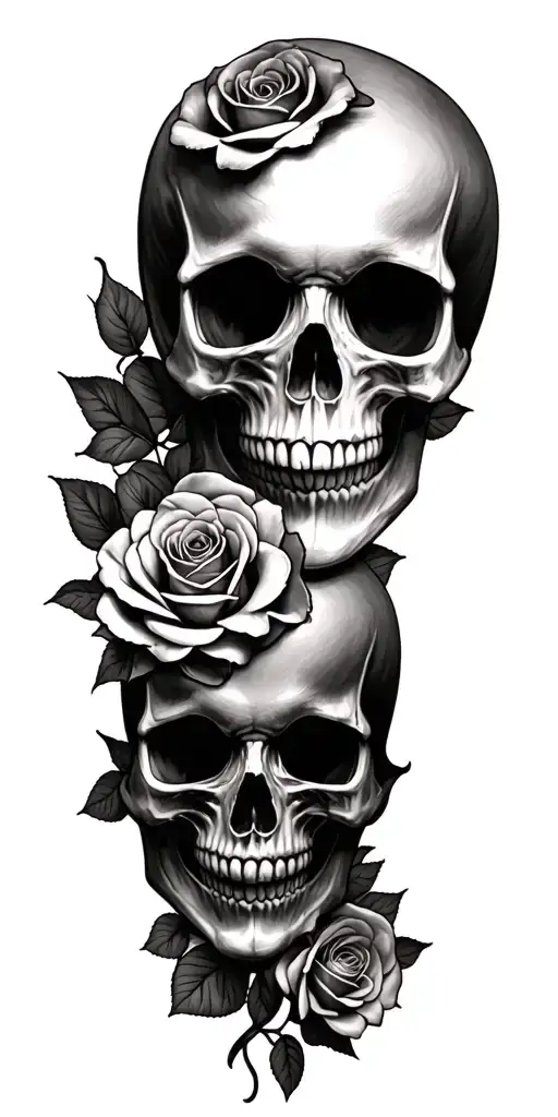 Skull And Roses