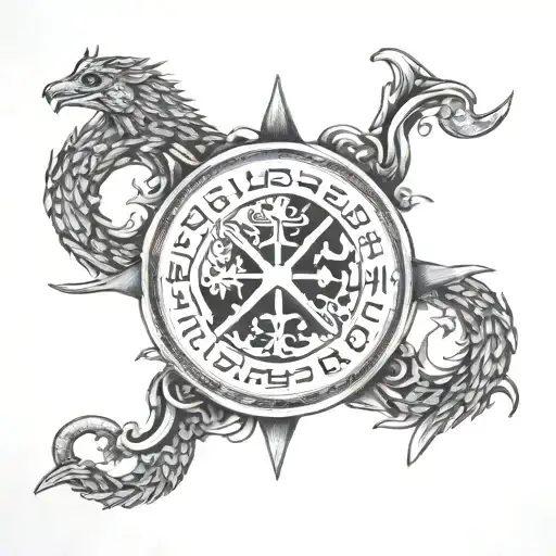 Nordic Tattoo Vegvisir