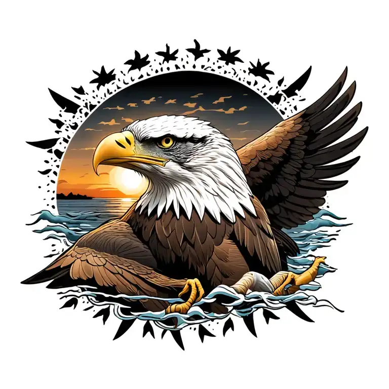 Eagle Sun Setting