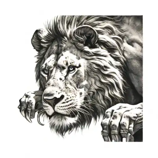 Lion With Gladiator Body