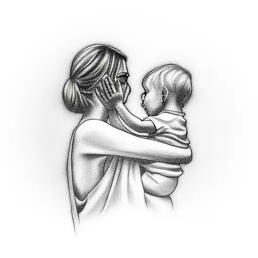 Mother Praying For His Son