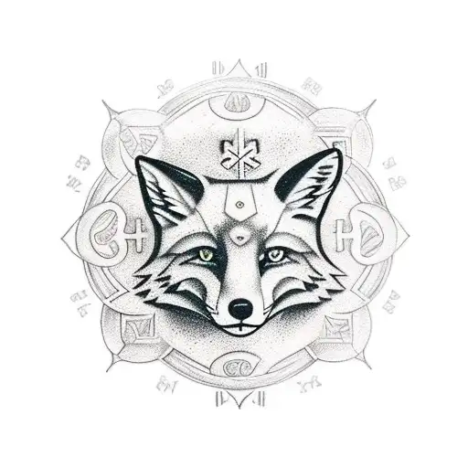 Vegvisir With Fox