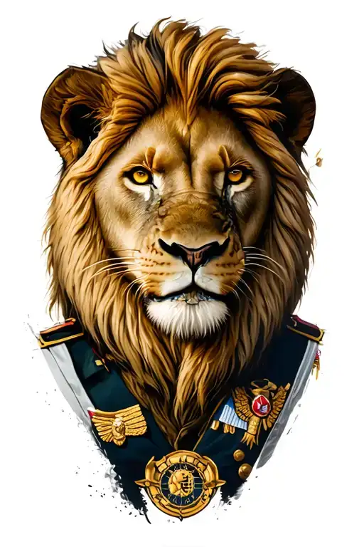 Lion With Soldier