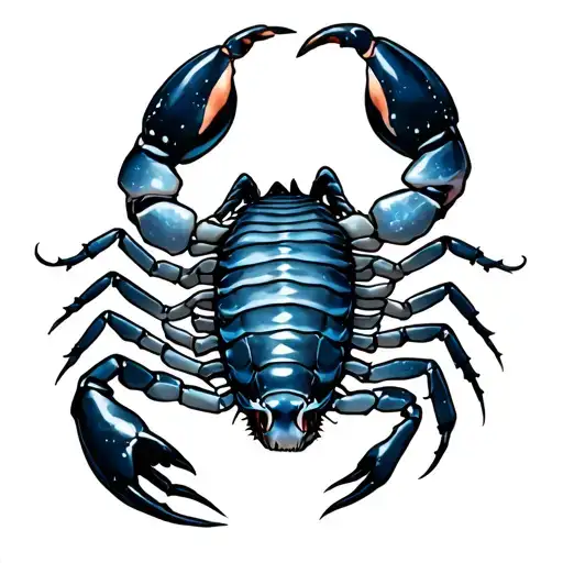 Scorpion With Astral Sign Intertwined