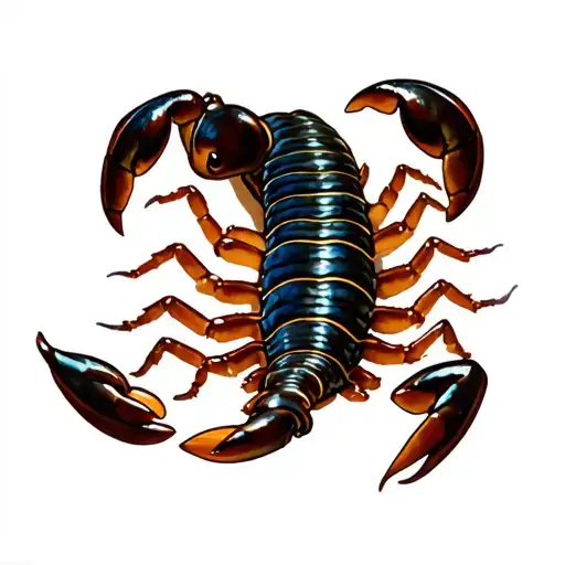 Real Scorpion Crawling