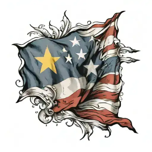 American To Filipino Flag