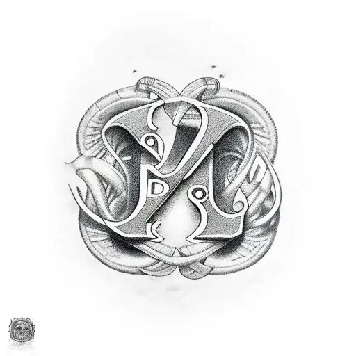 Letter D With A Dagger