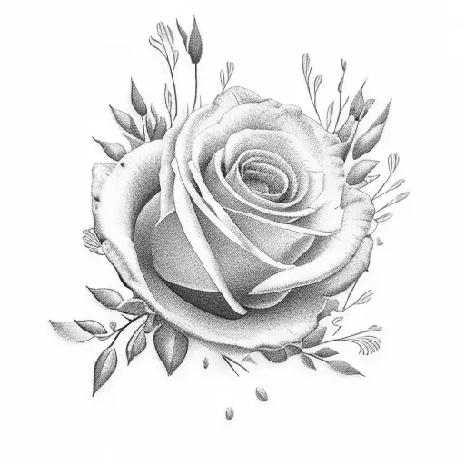 July Birth Flower With Name Courtney