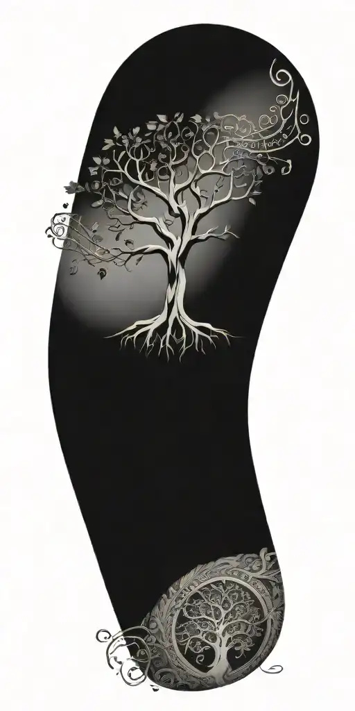 Celtic Tree With Musical Notes