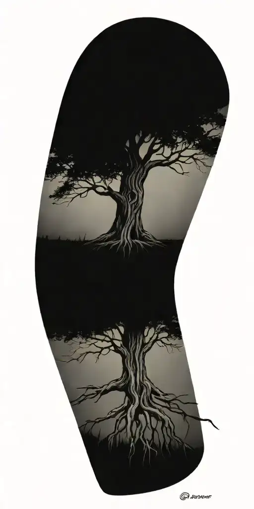 Celtic Tree With Intricate Roots