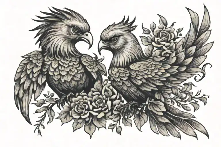 Ukranian Traditonal Firebird And Scottish