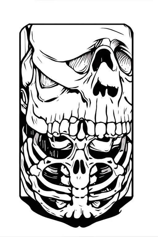 Cartoon Skeleton Diggin