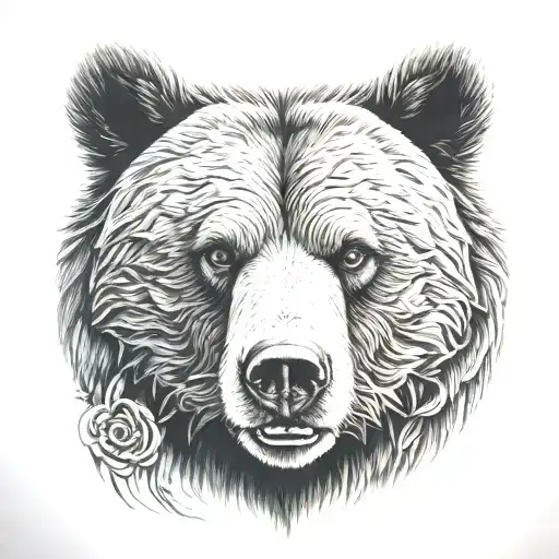 Grizzly Bear Head