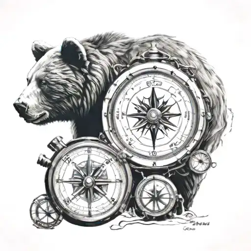 Bear And Compass