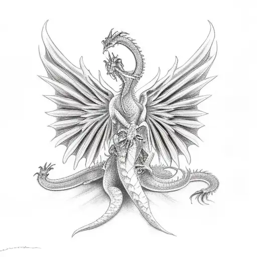 Dragon With Angel Wings