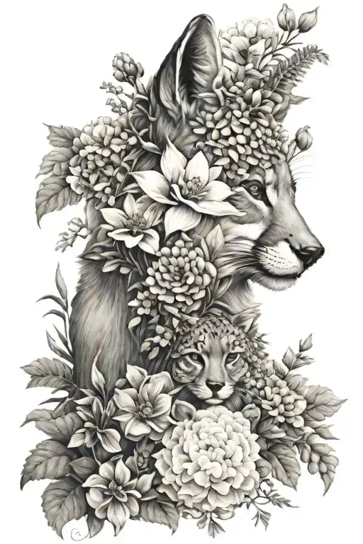 Flowers Forest Animals