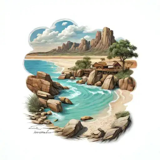 Texas Beach Landscape