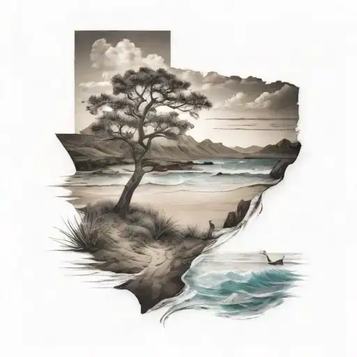 Texas Beach Landscape