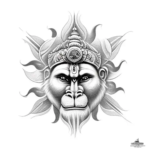 Hanuman And Sun God