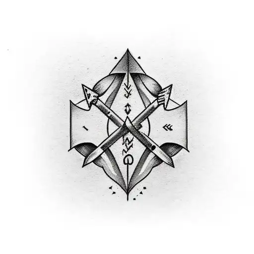 Detailed Arrow With A Date Under It