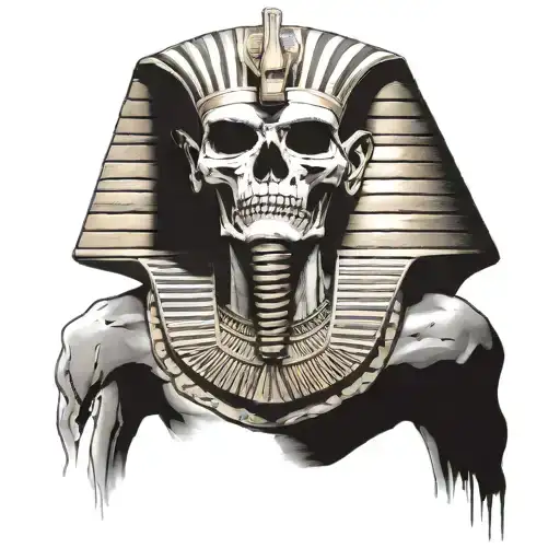 Egyptian Pharoah Skull