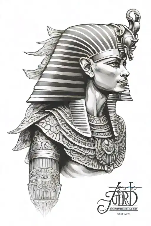 Egyptian Pharoah Dressed