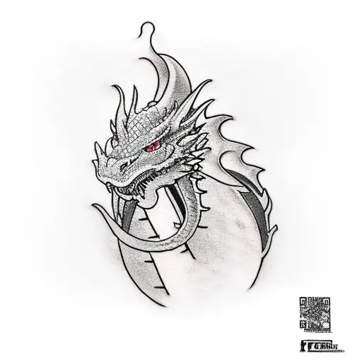 Kfc Inspired Gaming Tattoo Featuring A Dragon Chef