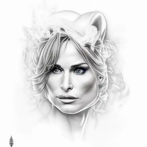 Portrait Of Movie Star Lisa Ann