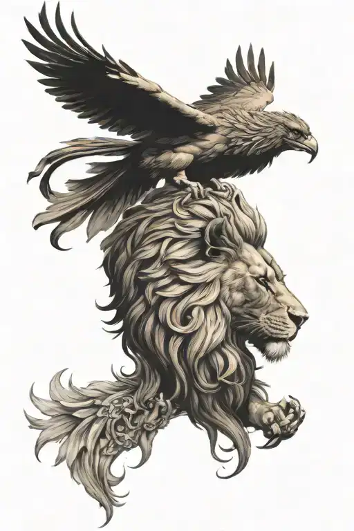 Lion And Phoenix Rising