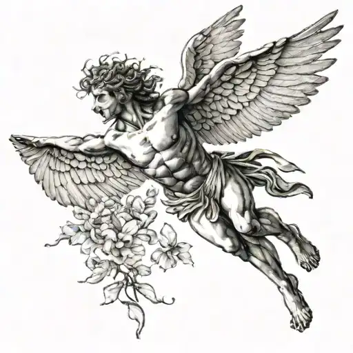 Greek Myth Icarus Falling