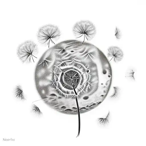 Moon With A Dandelion