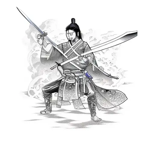Miyamoto Musashi Vagabond Drawning A Sword Clear 4K High