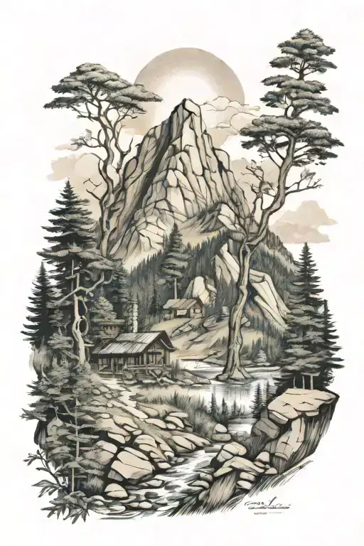 Appalachian Mountain Scene