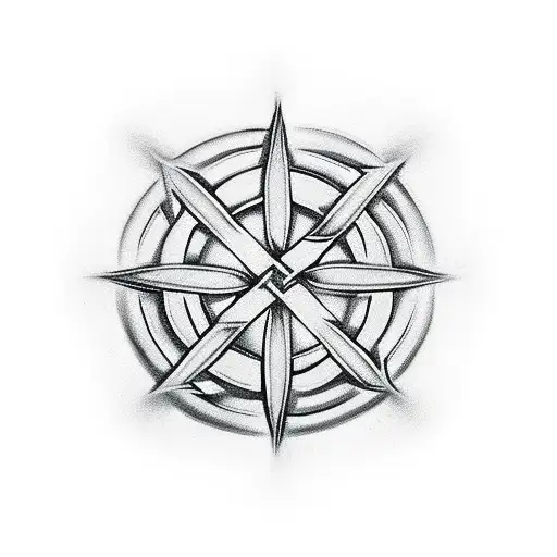 Maltese Cross With Celtic Shamrock