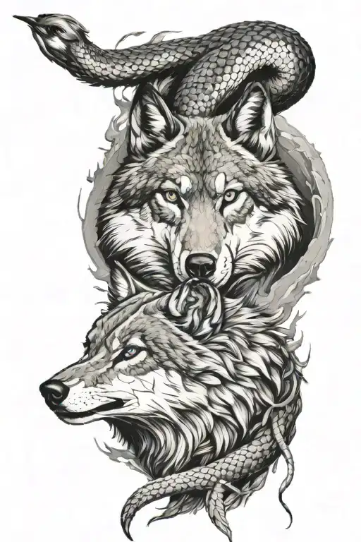 Snake And Wolf