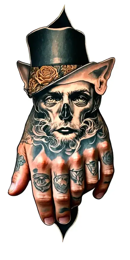 Mens Tattoohalf Hand