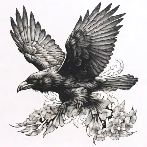 Crow Flying