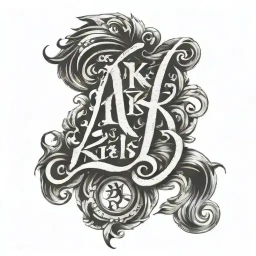 Lettering Rjk