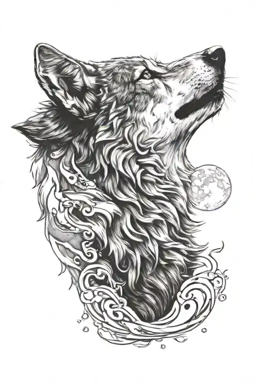 Wolf Howling At The Moon