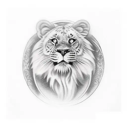 Leo Tattoo On Forearms