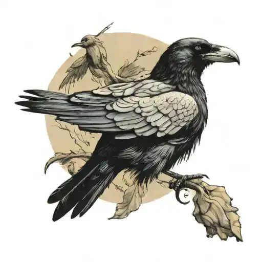 Crow Ripping Flesh From A Pigeon Dead Body